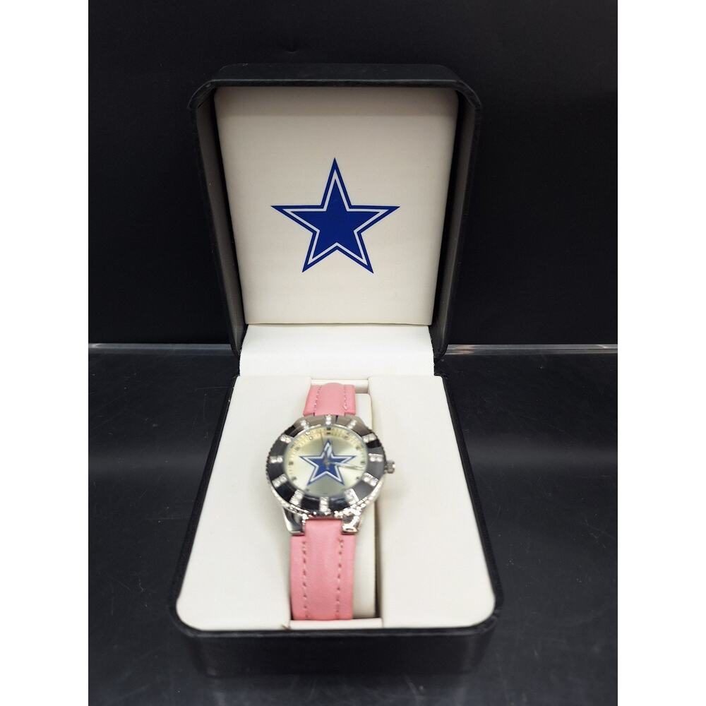 Dallas Cowboys NFL Team Logo Women’s Stainless-Steel Silver Watch Avon, 08 NEW!!